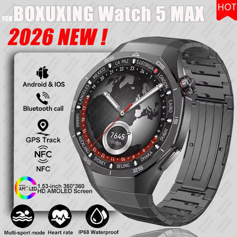 Smartwatch Watches For Women With Gps - 2026 جديد ساعة BOXUXING 5 ماكس