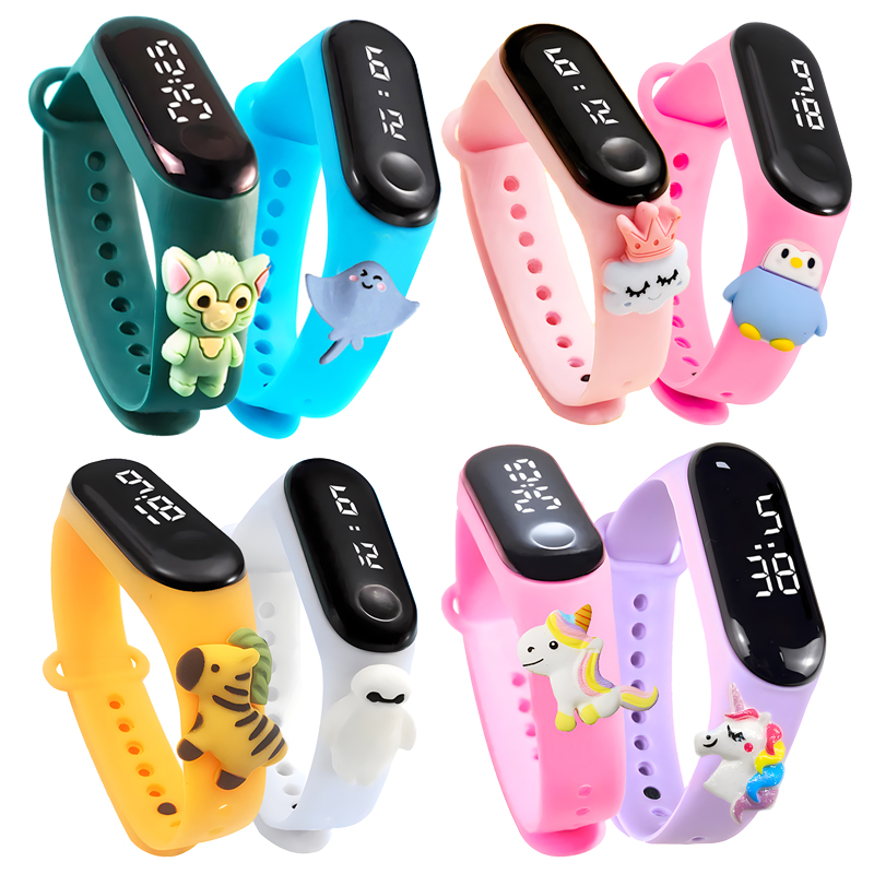 Smartwatch Digital Watches For Kid Girl - ساعة رياضية فاخرة للأطفال مقاومة للماء