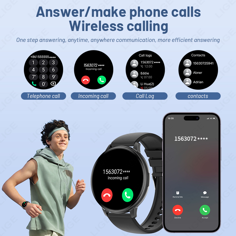 ساعة ذكية جديدة من LIGE بشاشة  - مراجعة Watches Ladies Smartwatch وسعره