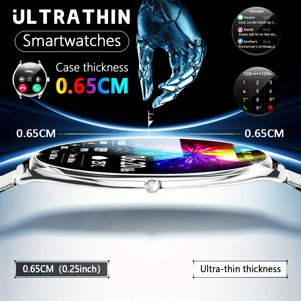 ساعة ذكية جديدة فائقة النحافة  - مراجعة Watches Ladies Smartwatch وسعره