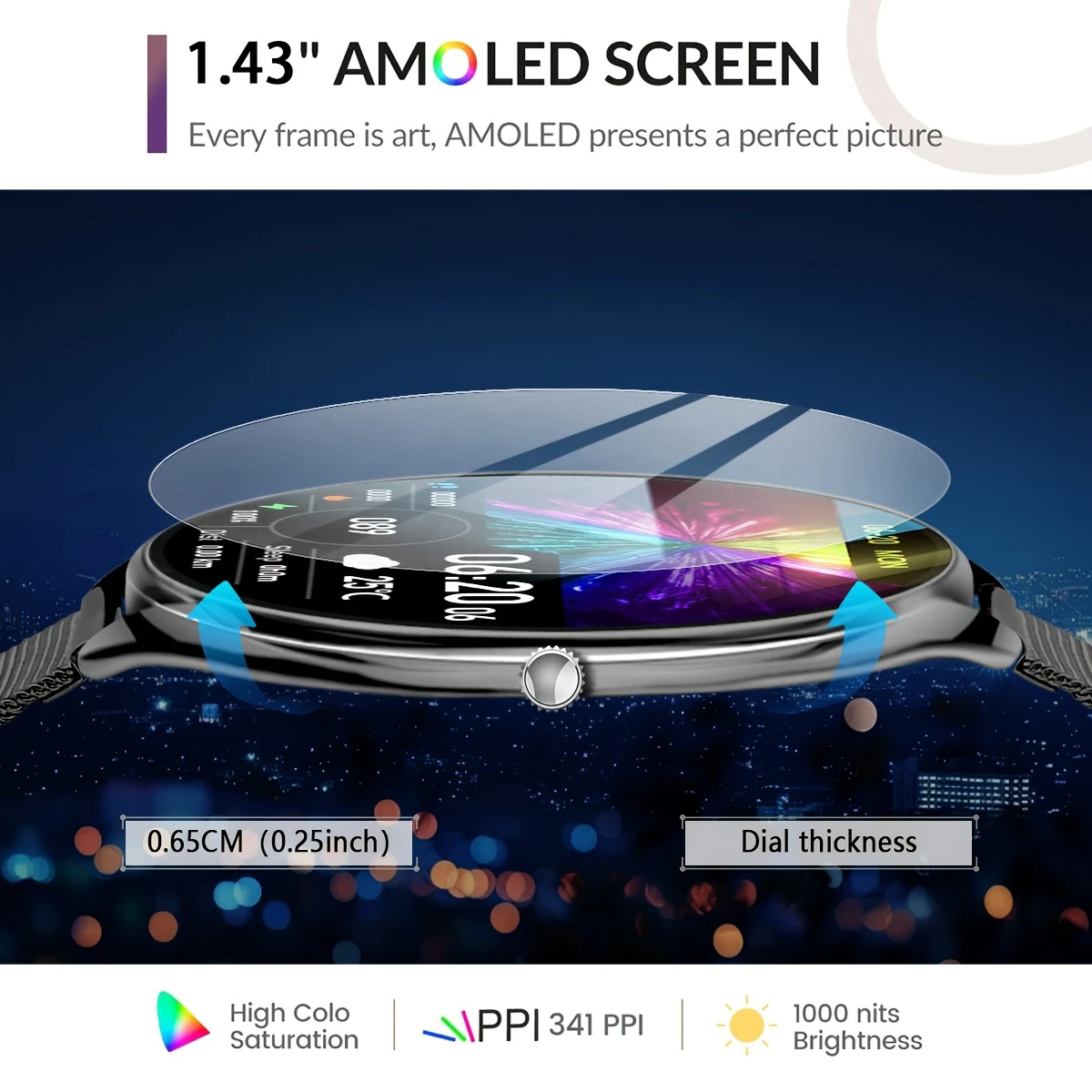 ساعة ذكية جديدة فائقة النحافة  - مراجعة Watches Ladies Smartwatch وسعره