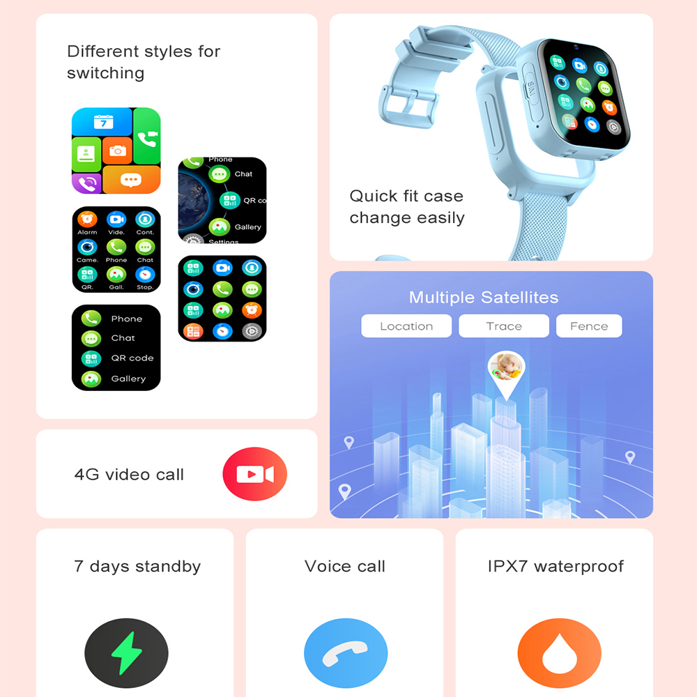 ساعة ذكية للأطفال 4G GPS WIFI  - مراجعة Smartwatch Watches For Girls وسعره