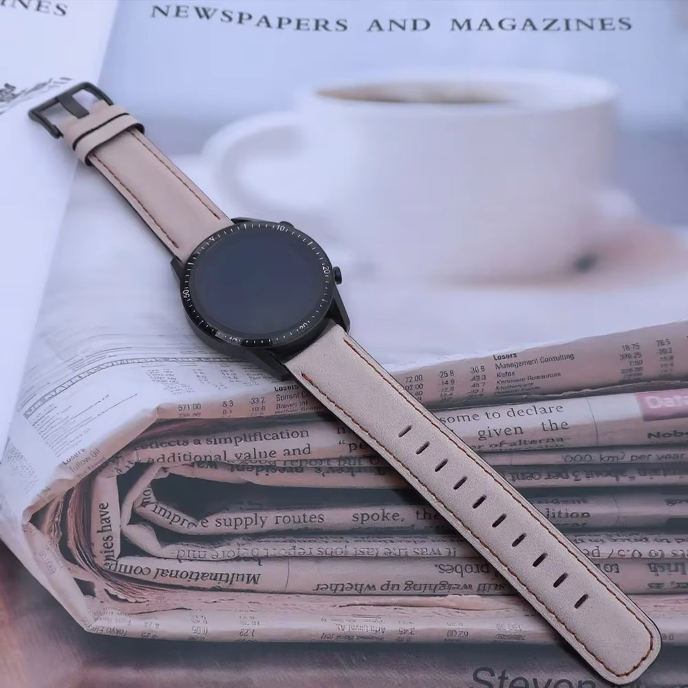 حزام جلدي عتيق بعرض 20 مم و22  - مراجعة Smartwatch Vintage Watches For Women وسعره