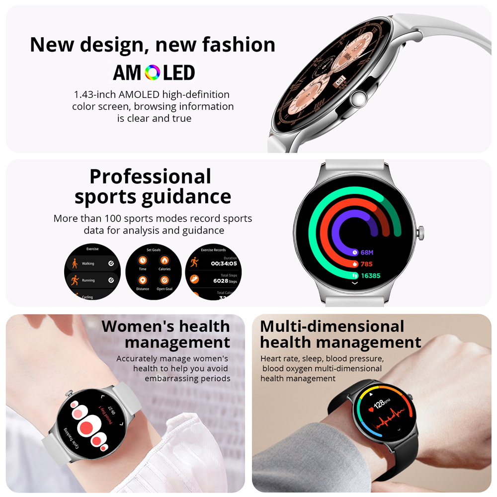 COLMI V89 ساعة ذكية للنساء 1.4 - مراجعة Watches Ladies Smartwatch وسعره
