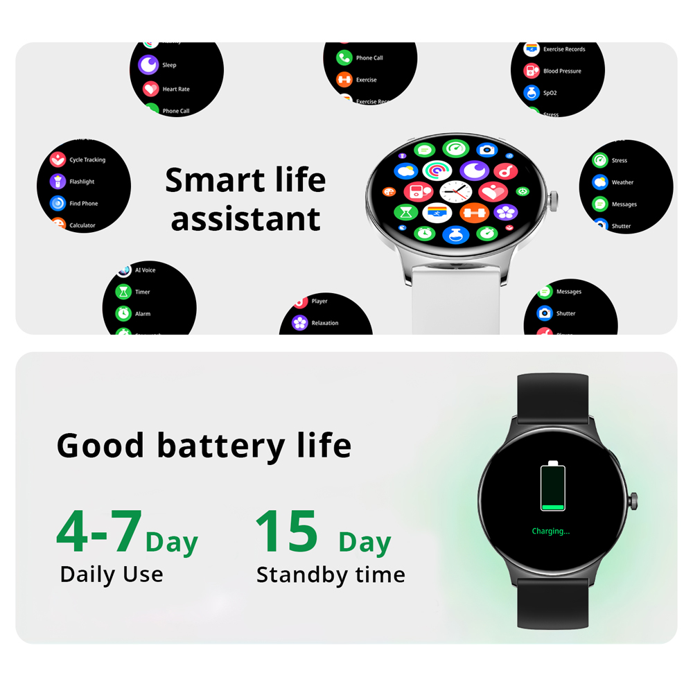 COLMI V89 ساعة ذكية للنساء 1.4 - مراجعة Watches Ladies Smartwatch وسعره