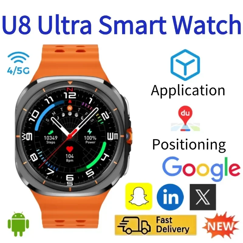 ساعة ذكية U8، تدعم شبكات الجيل - مراجعة Smartwatch Watches For Women With Gps وسعره