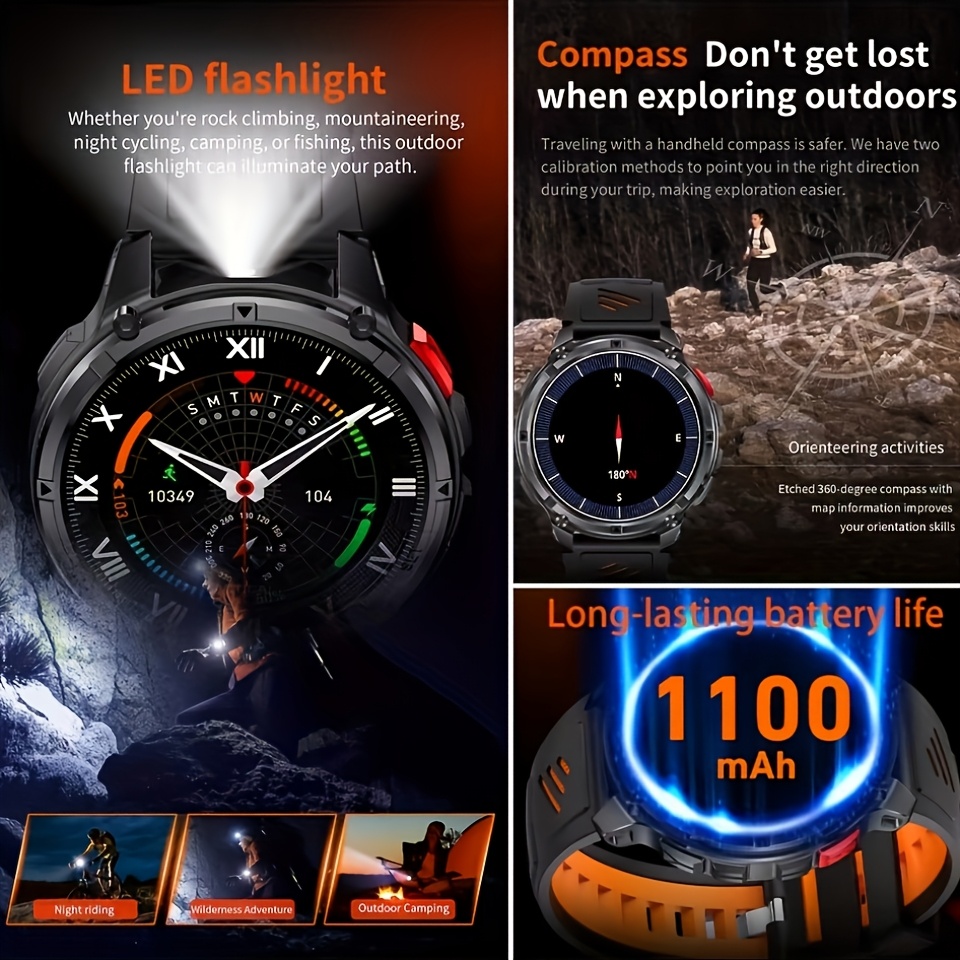 ساعة ذكية جديدة T-REX3 Ultra ب - مراجعة Altimeter Compass Watch وسعره