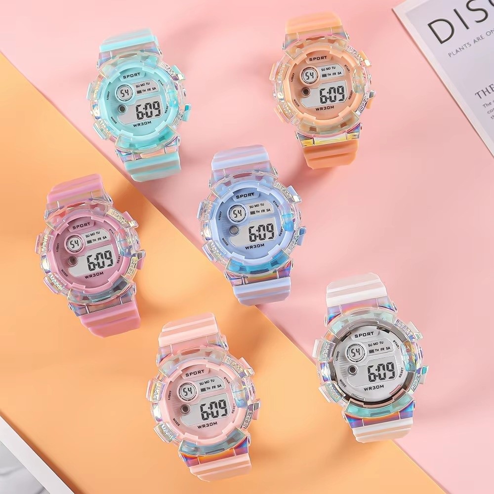 ساعات رياضية للأطفال مقاومة لل - مراجعة Smartwatch Digital Watches For Kid Girl وسعره