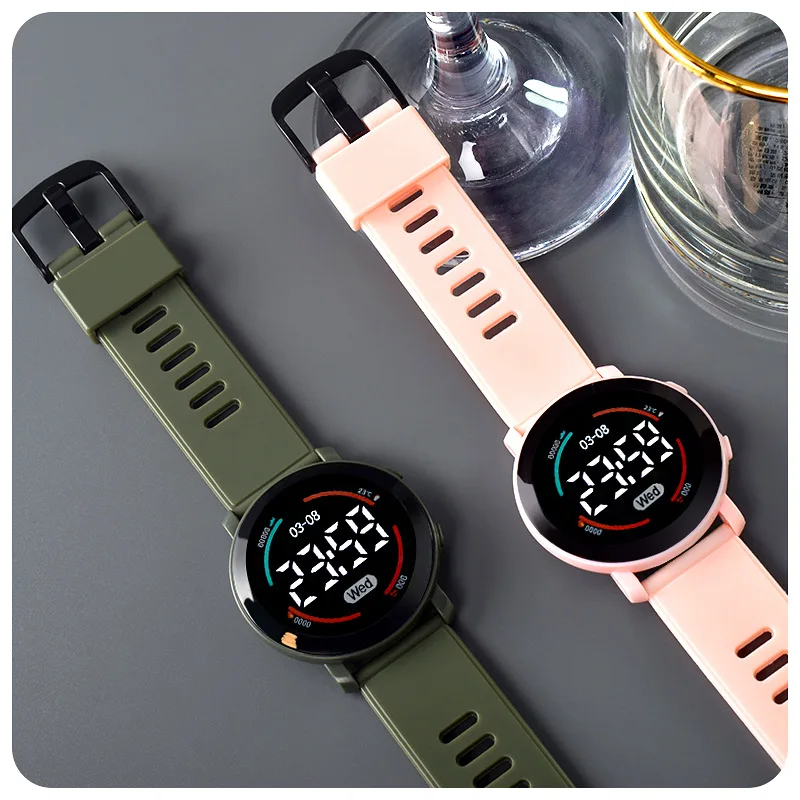 ساعة LED رياضية عصرية رقمية لل - مراجعة Smartwatch Digital Watches For Kid Girl وسعره