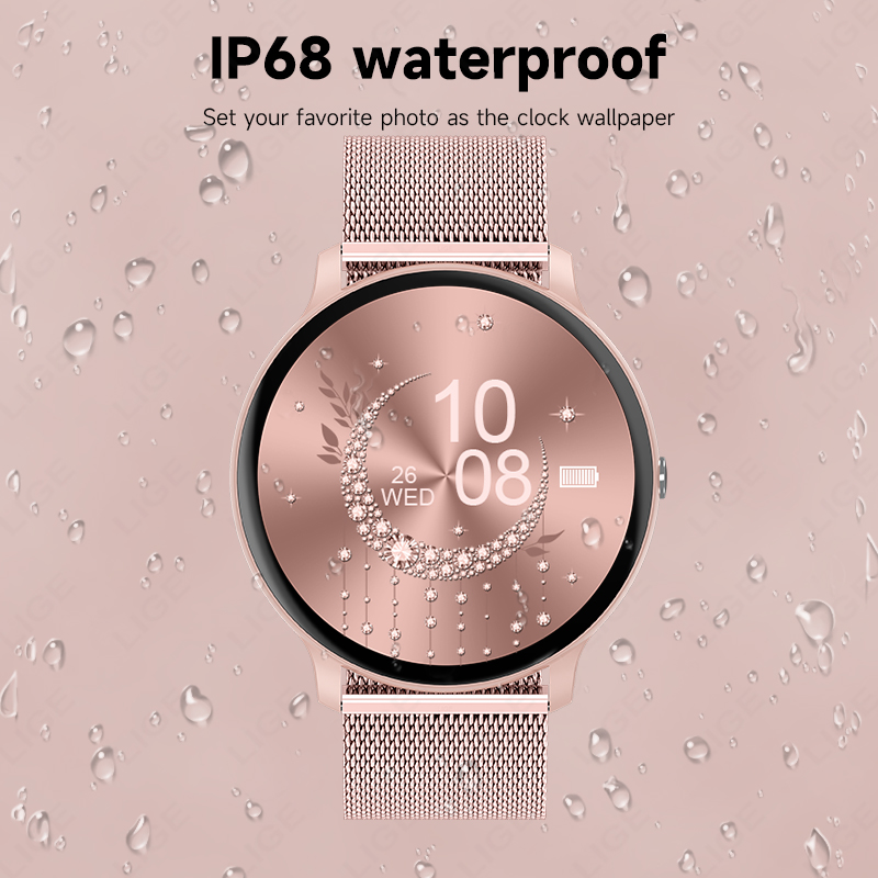 ساعة ذكية نسائية مقاومة للماء  - مراجعة Watches Ladies Smartwatch وسعره