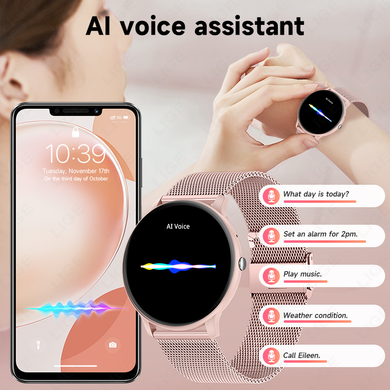 ساعة ذكية نسائية مقاومة للماء  - مراجعة Watches Ladies Smartwatch وسعره