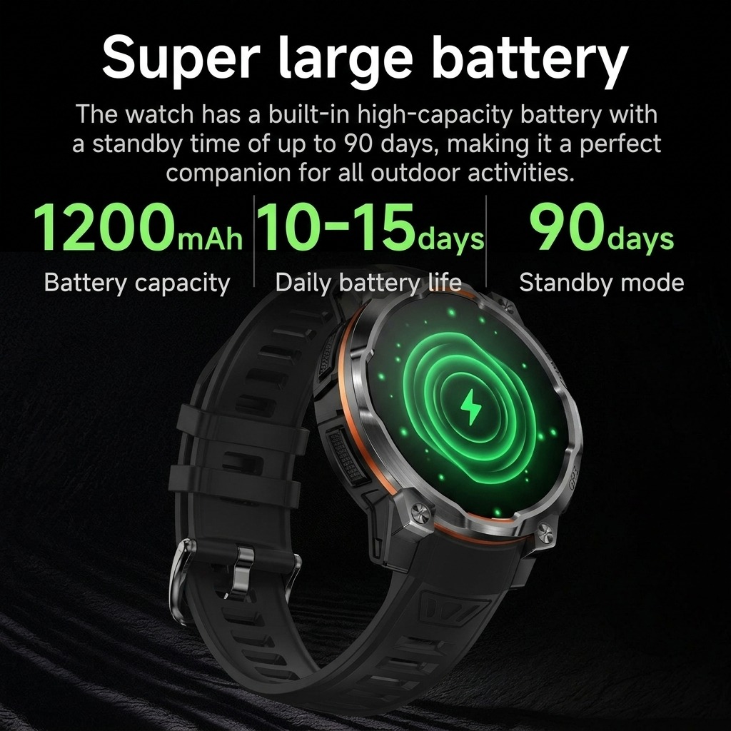 ساعة ذكية جديدة للرجال تعمل بن - مراجعة Watch Vs Smartwatch وسعره