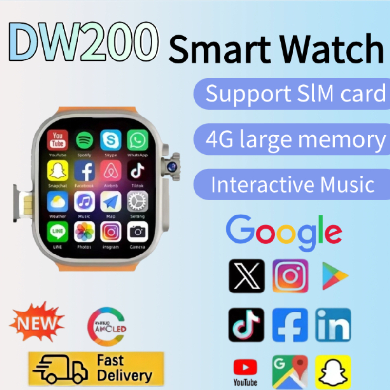 ساعة ذكية DW200 بشبكة اتصال، ت - مراجعة Smartwatch Watches Price وسعره