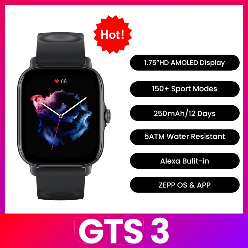 ساعة ذكية Amazfit GTS 3 مقاومة - مراجعة Timex Watches Smartwatch وسعره